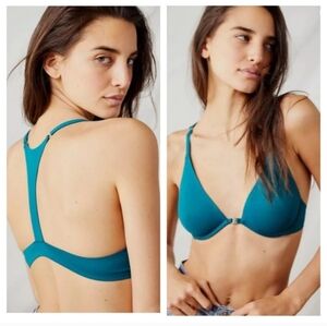 Initmately By Free People Deep Teal Racerback Underwire Bra 32B